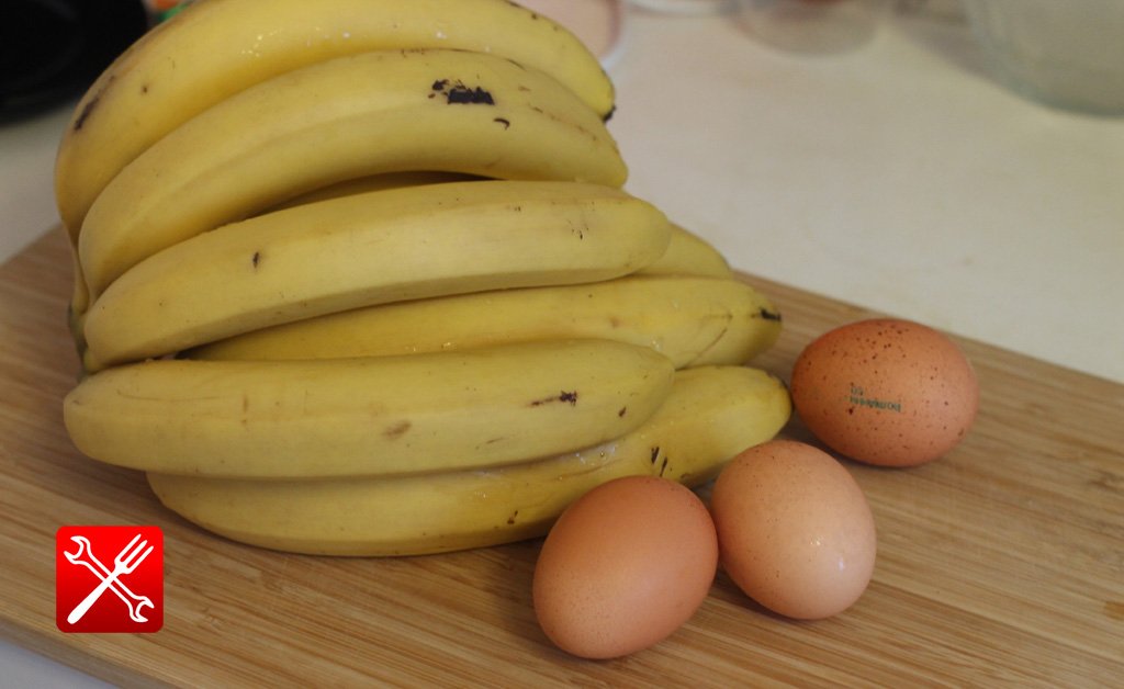 Ингредиенты для банановых блинов